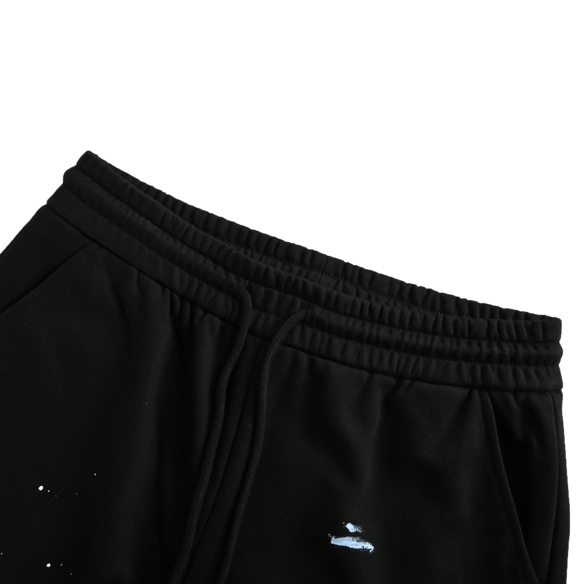 Dior CD Graffiti Paint Splash Embroidered Terry Shorts - Black