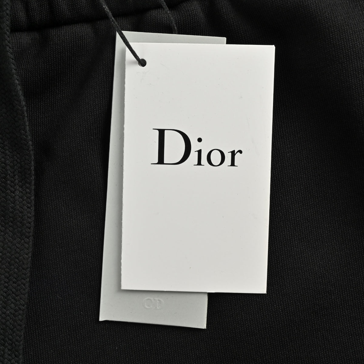 Dior CD Hand-Painted Flame Gradient Terry Shorts - Black