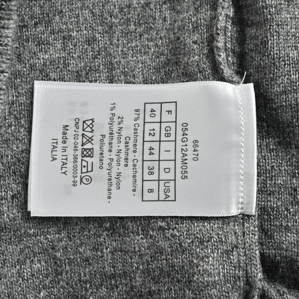 Dior 26SS Oblique All-Over Jacquard Knit Zip Hoodie - Grey