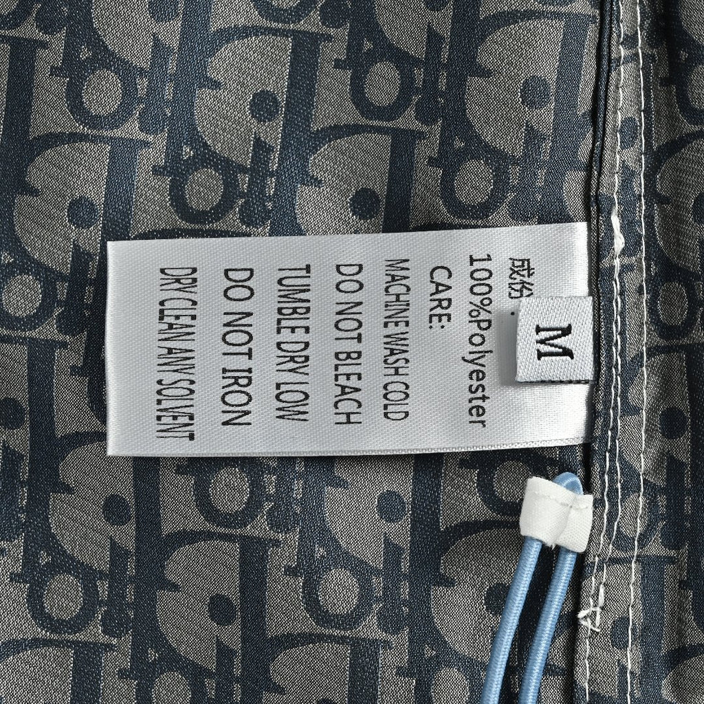 Dior Oblique All-Over Bee Logo Print Zip Jacket - Light Grey