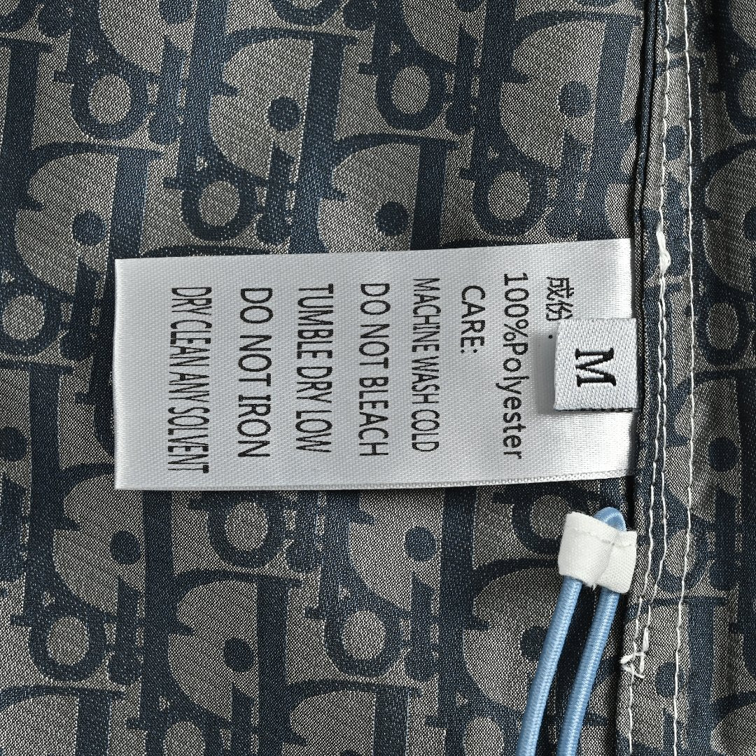 Dior Oblique All-Over Bee Logo Print Zip Jacket - Light Grey