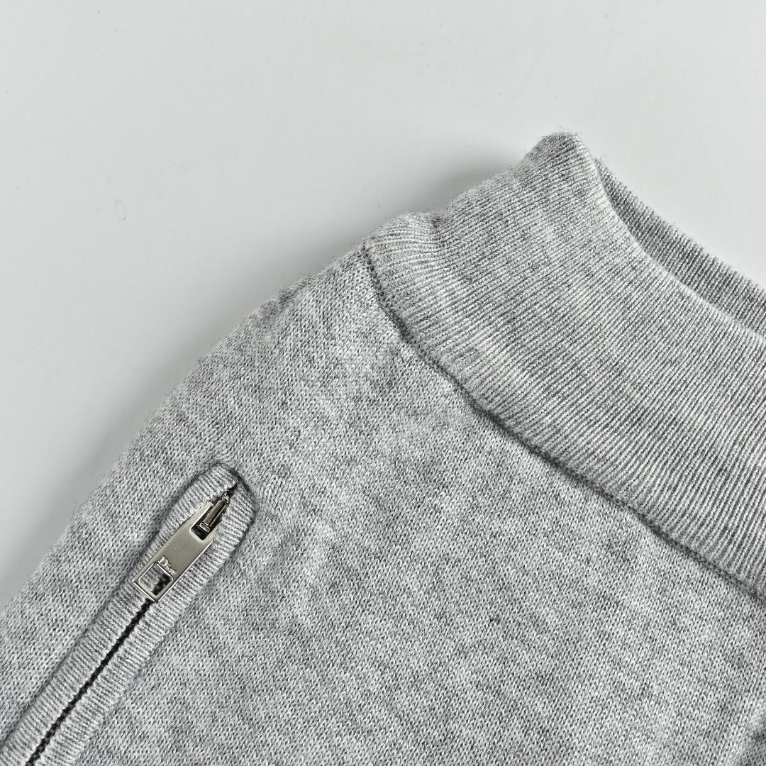Dior CD Oblique Jacquard Lined Blended Sweatpants - Light Grey