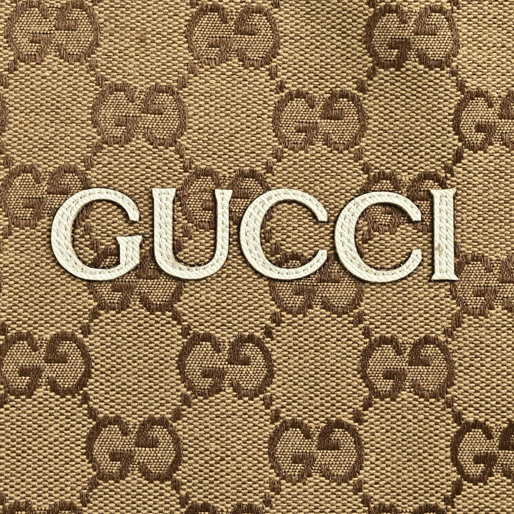 Gucci Vintage GG Supreme Patchwork Stand Collar Zip Jacket - Black Tan