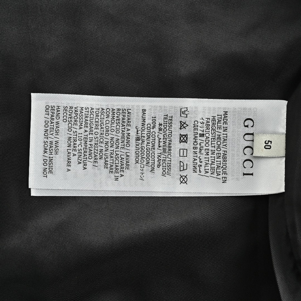 Gucci Vintage GG Supreme Patchwork Stand Collar Zip Jacket - Black Tan