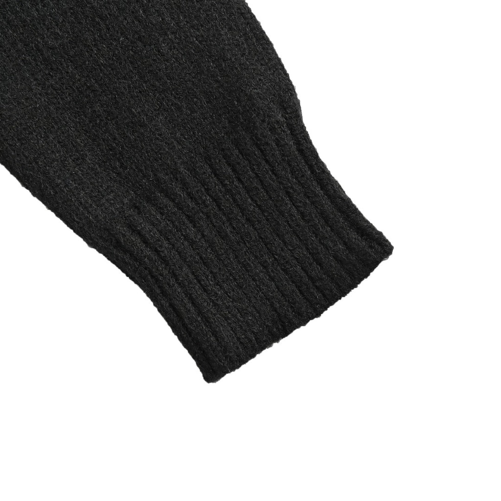 Burberry Equestrian Knight Cashmere Jacquard Crewneck Sweater - Black