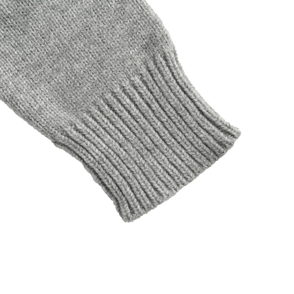 Burberry Equestrian Knight Cashmere Jacquard Crewneck Sweater - Grey
