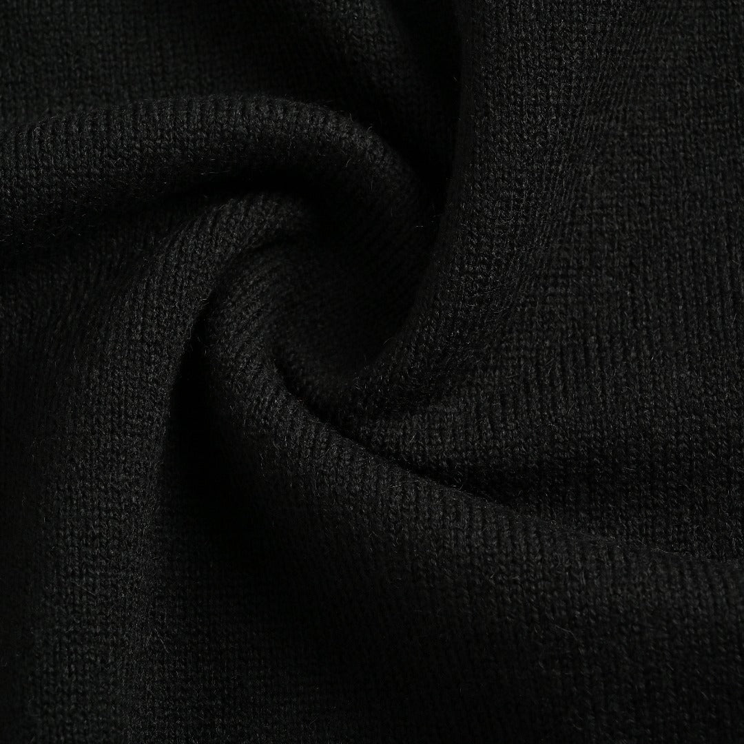 Burberry BBR Heritage Stripe Cuff Crewneck Sweater - Black