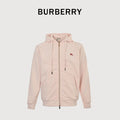 Burberry 25FW Back Stamp Equestrian Knight Embroidered Double-Zip Set Hoodie - Blush Pink