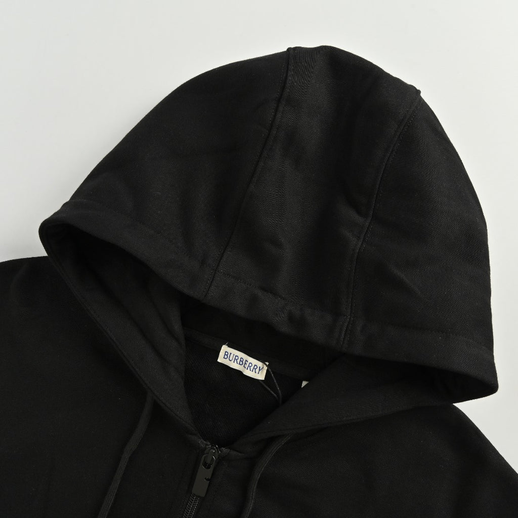 Burberry 25FW Equestrian Knight Embroidered Double-Zip Hoodie Set Jacket