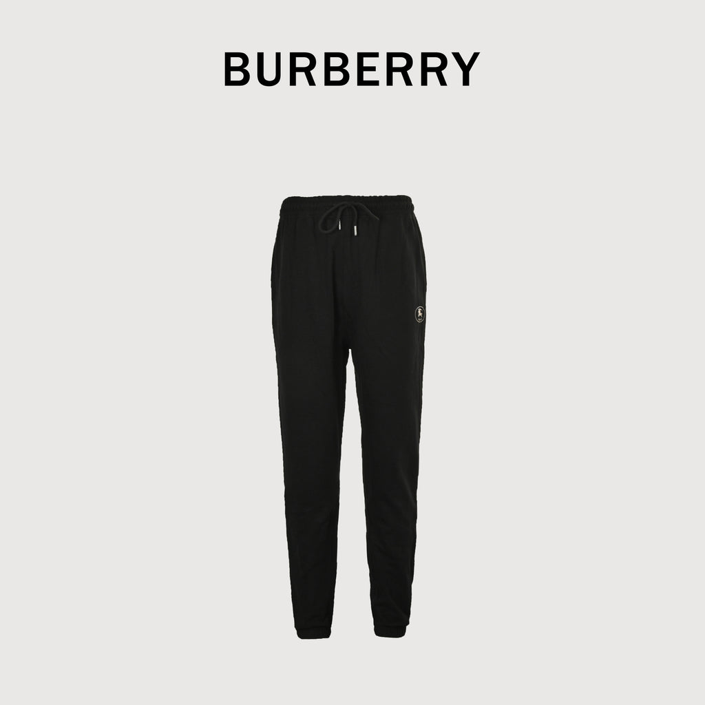 Burberry 25FW Equestrian Knight Cross-Stitch Embroidered Set Sweatpants