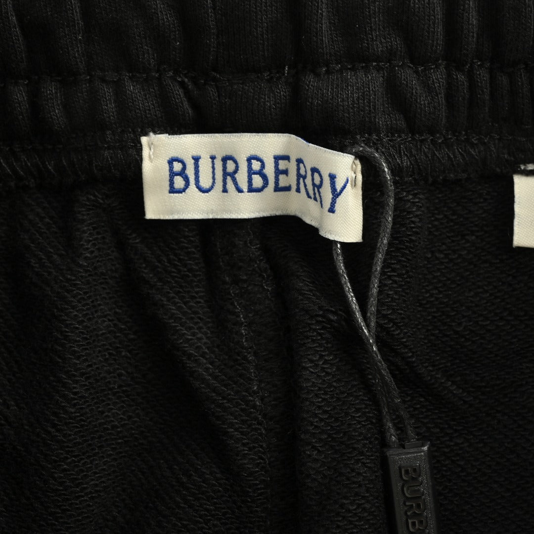Burberry 25FW Equestrian Knight Cross-Stitch Embroidered Set Sweatpants
