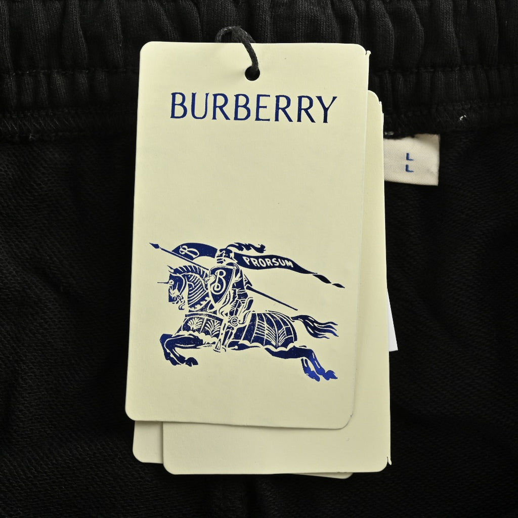 Burberry 25FW Equestrian Knight Cross-Stitch Embroidered Set Sweatpants