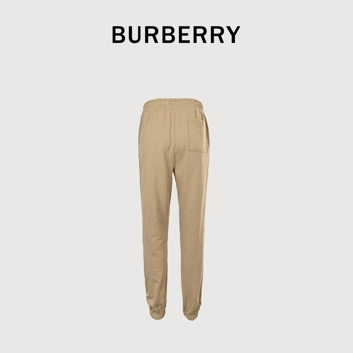 Burberry 25FW Equestrian Knight Cross-Stitch Embroidered Set Sweatpants – Khaki