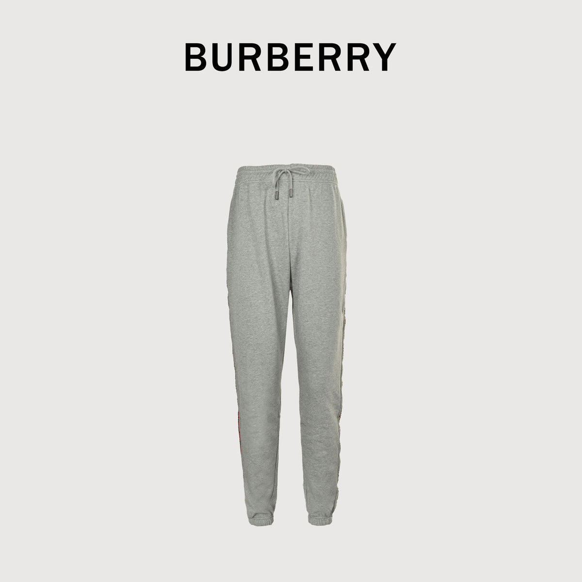 Burberry BBR Diamond Jacquard Tape Set Casual Sweatpants – Grey