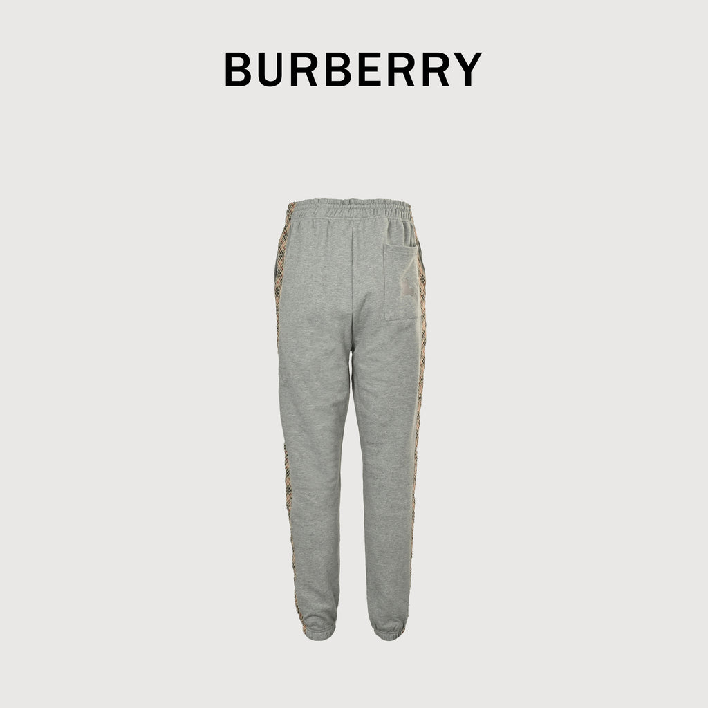 Burberry BBR Diamond Jacquard Tape Set Casual Sweatpants – Grey