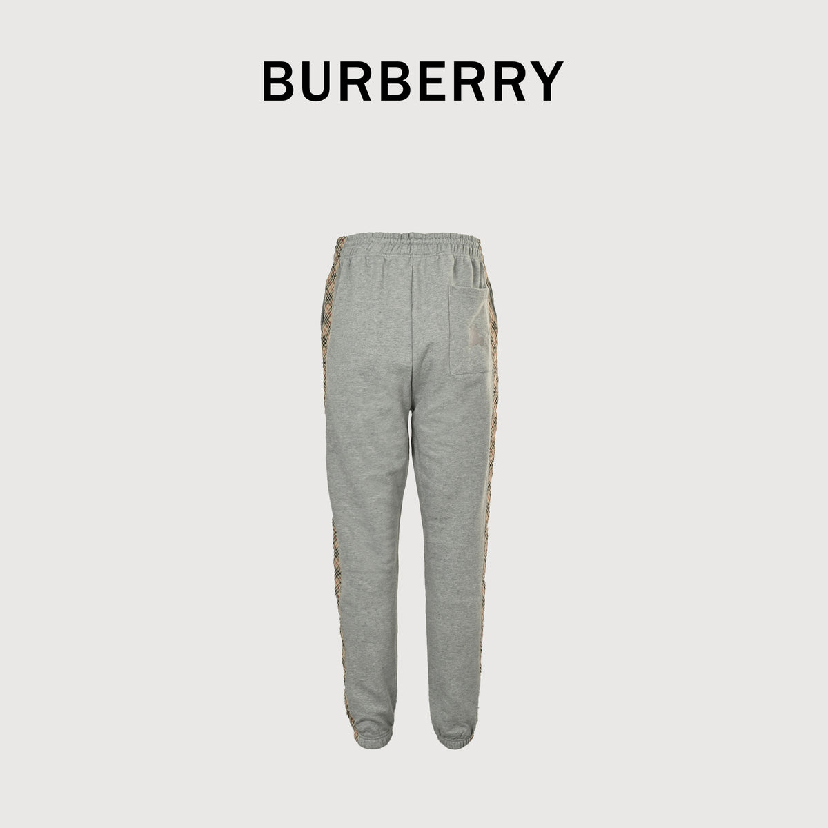 Burberry BBR Diamond Jacquard Tape Set Casual Sweatpants – Grey
