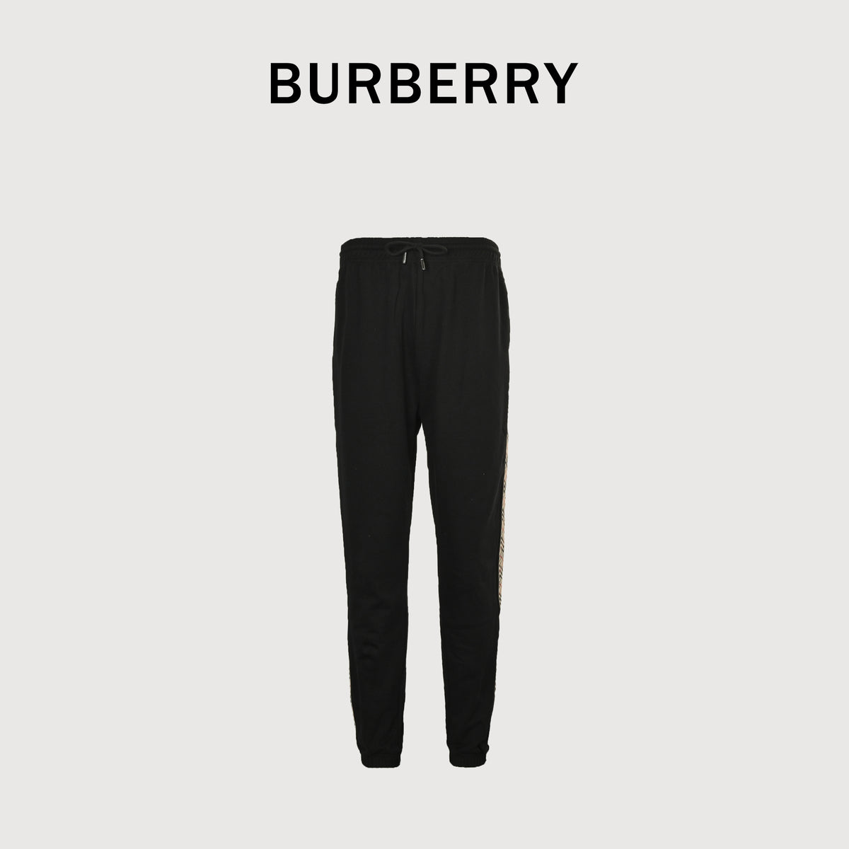 Burberry BBR Diamond Jacquard Tape Set Casual Sweatpants – Black