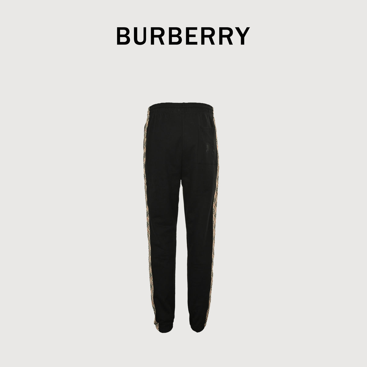 Burberry BBR Diamond Jacquard Tape Set Casual Sweatpants – Black