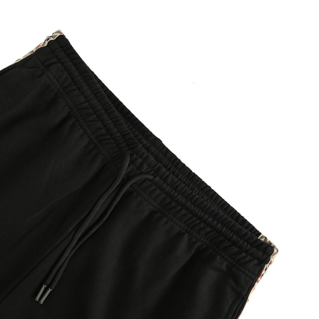 Burberry BBR Diamond Jacquard Tape Set Casual Sweatpants – Black