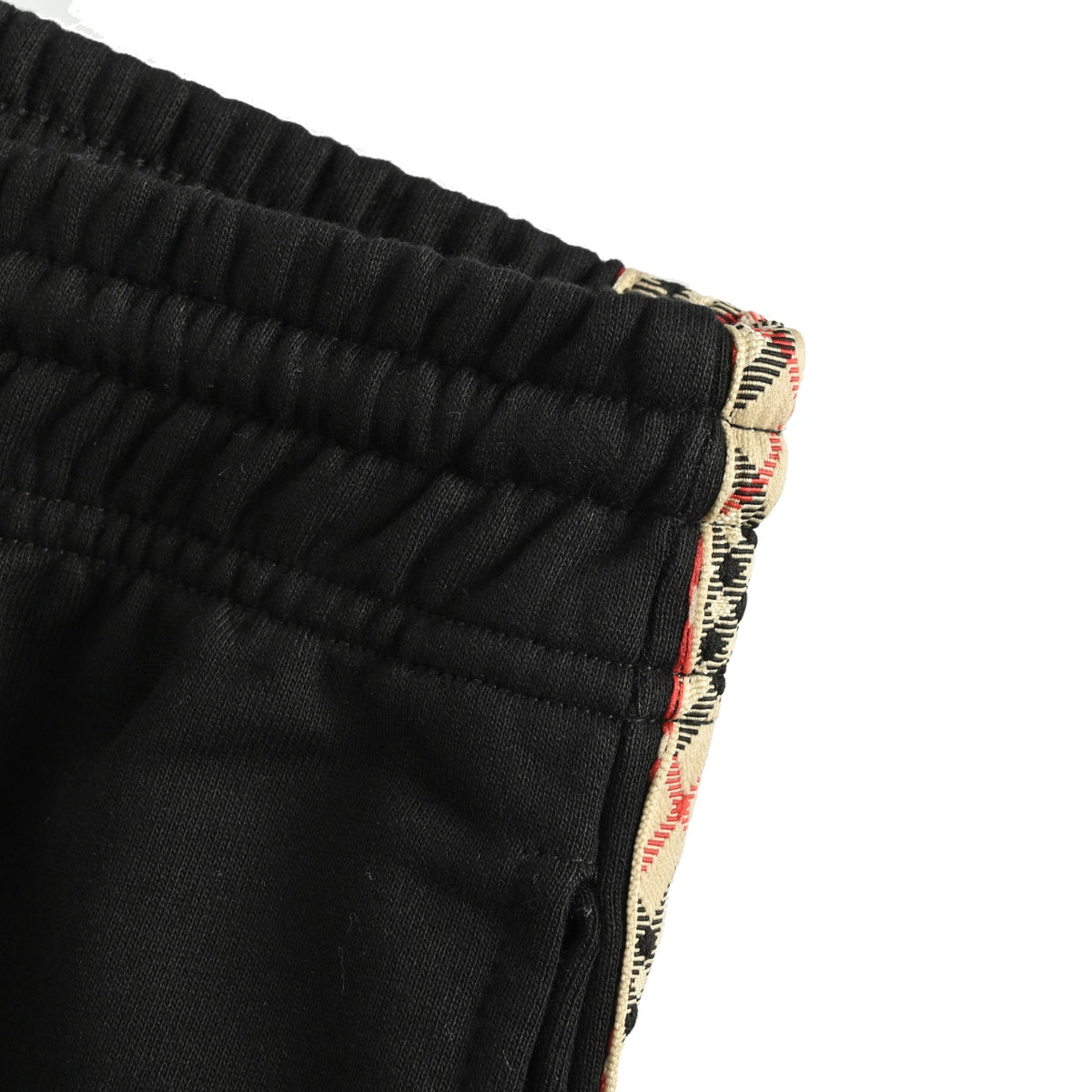 Burberry BBR Diamond Jacquard Tape Set Casual Sweatpants – Black