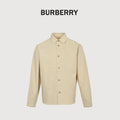 Burberry 25SS Shield Badge Spread Collar Denim Shirt Jacket – Stone