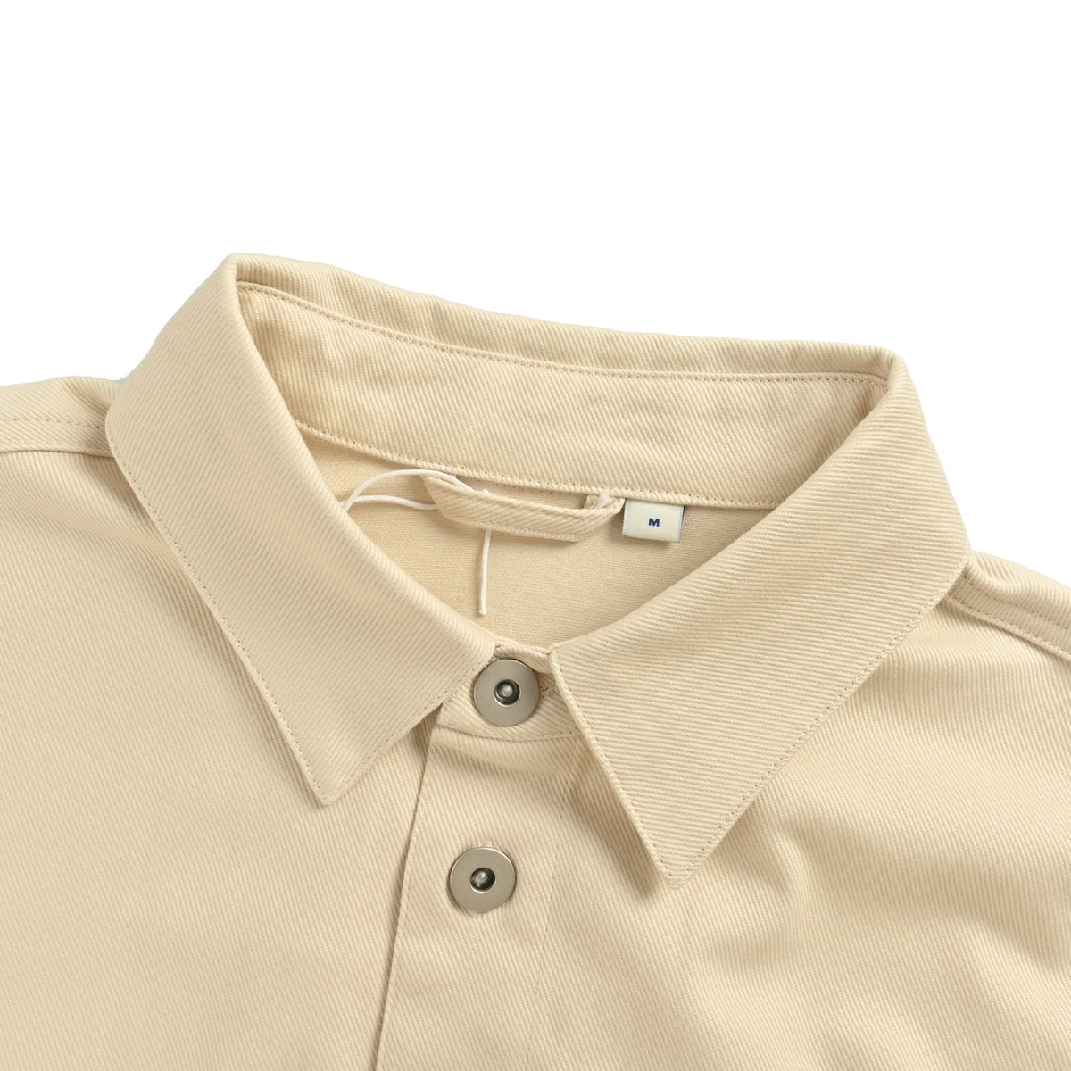 Burberry 25SS Shield Badge Spread Collar Denim Shirt Jacket – Stone