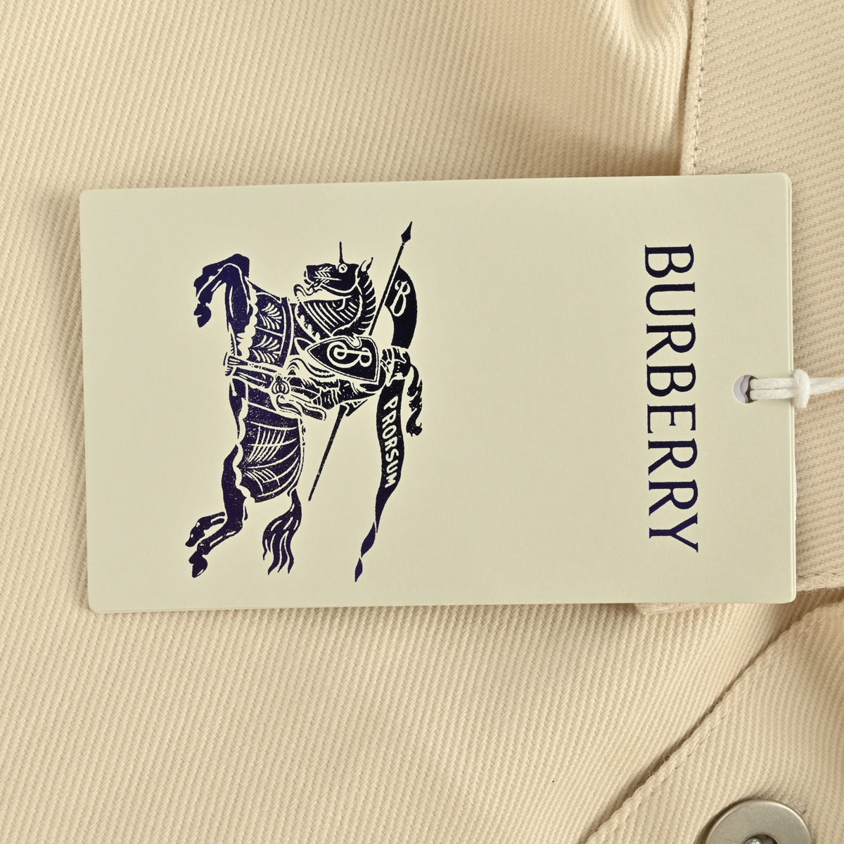 Burberry 25SS Shield Badge Spread Collar Denim Shirt Jacket – Stone