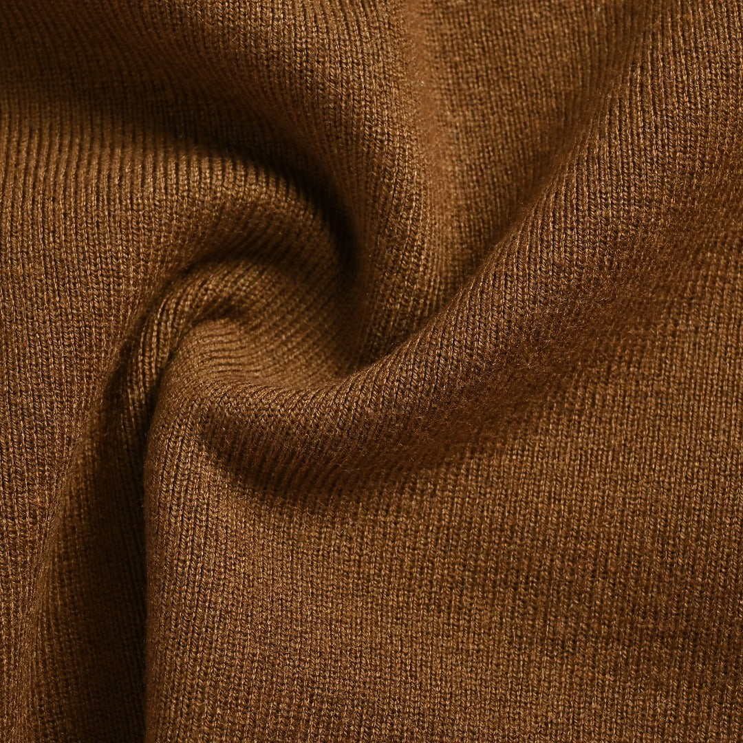 Burberry BBR Vintage Check Placket Wool Blend Cardigan – Camel