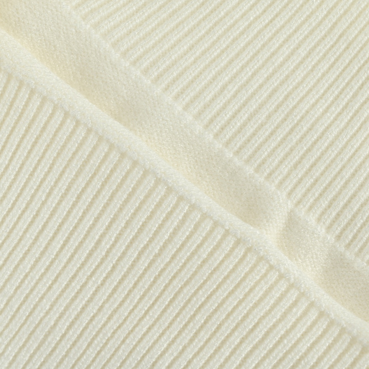 Prada 25FW Iconic Triangle Logo Crewneck Knit Sweater – Ivory
