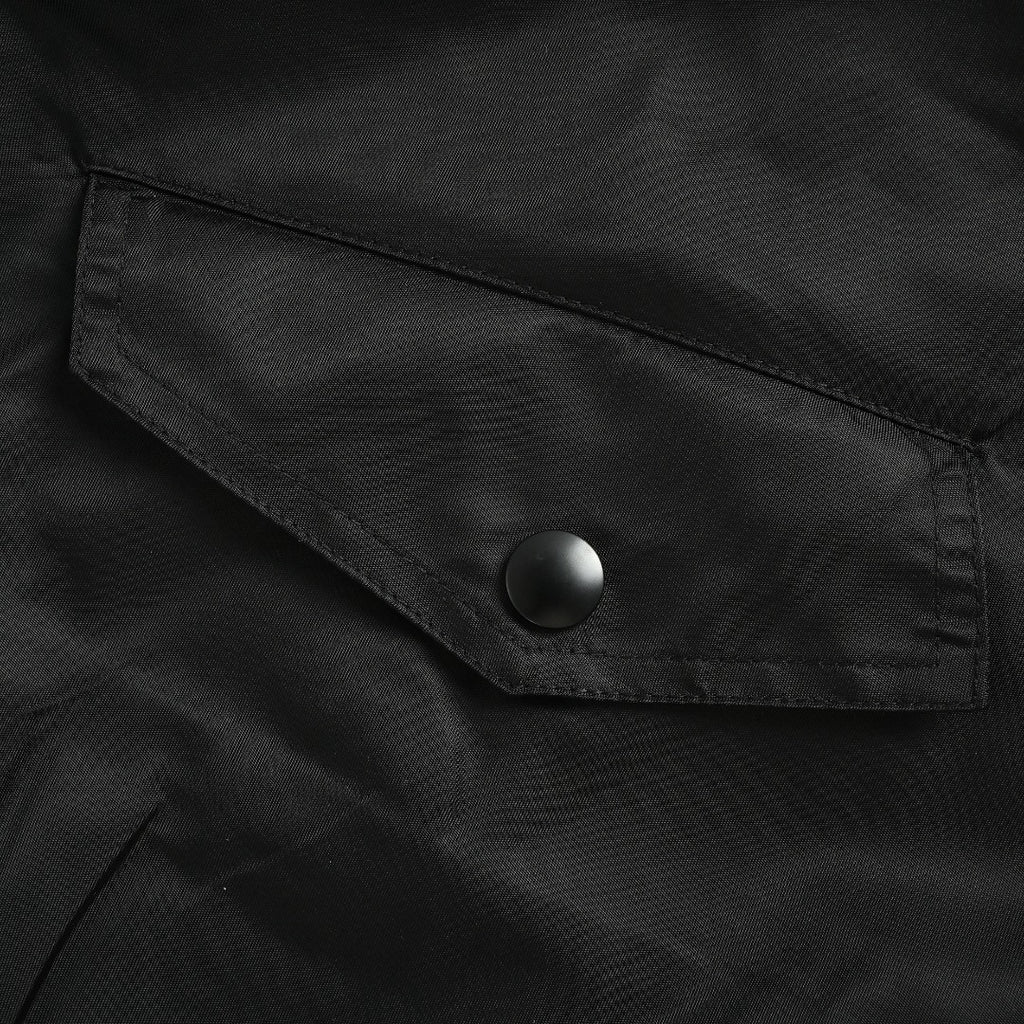 Prada 26SS Re-Nylon Arm Triangle Logo Functional Bomber Jacket – Black