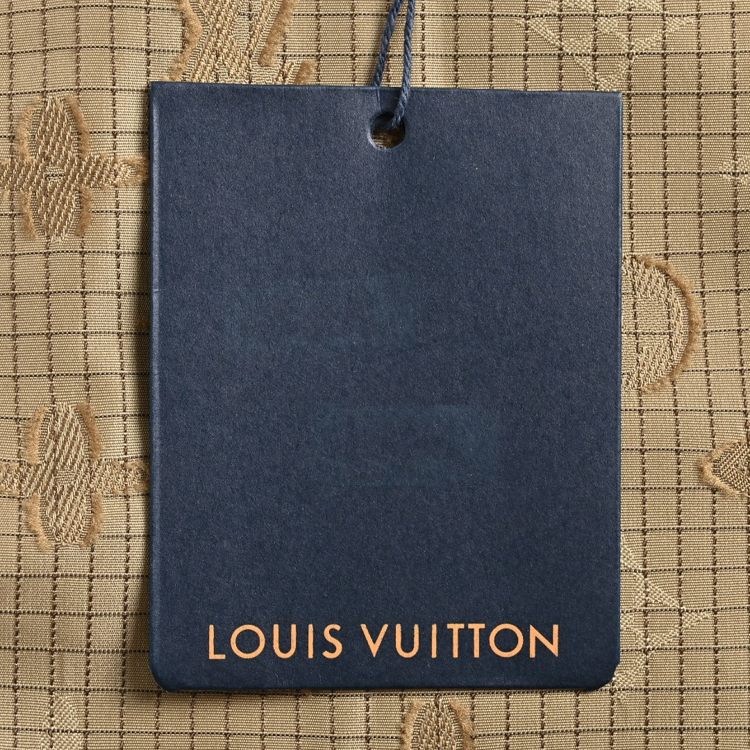 Louis Vuitton LV Monogram All-Over Print Ripstop Straight Trousers – Khaki
