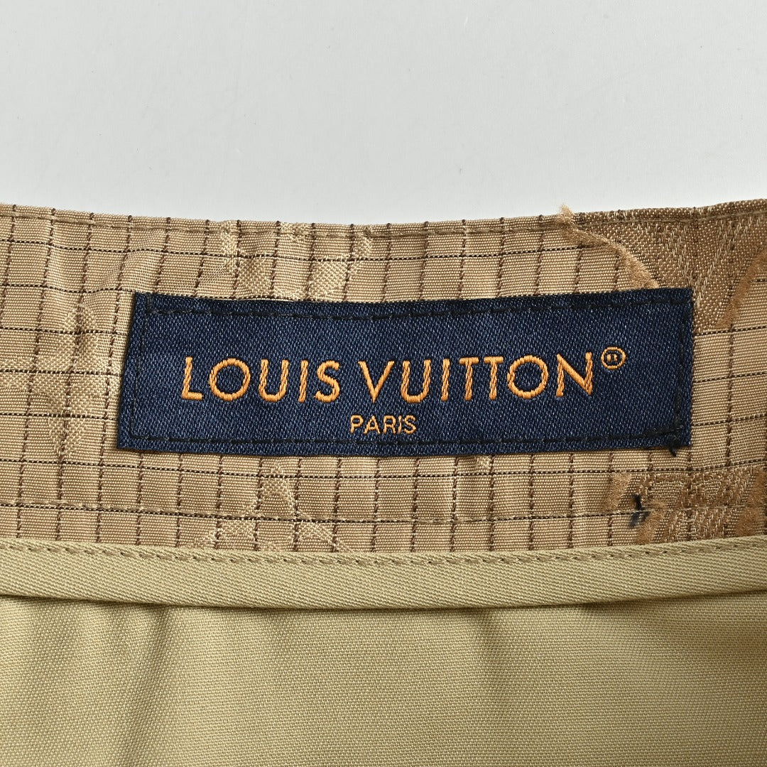 Louis Vuitton LV Monogram All-Over Print Ripstop Straight Trousers – Khaki