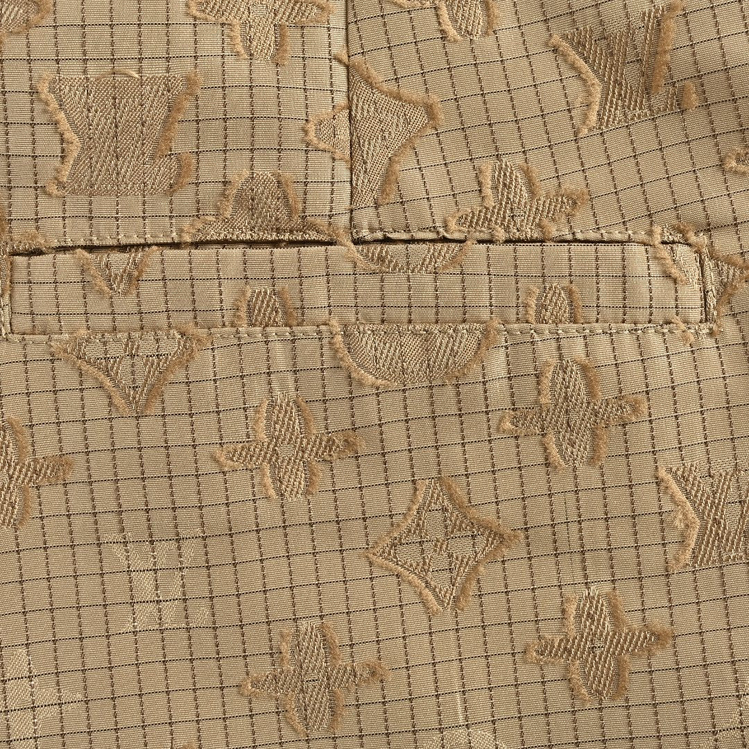 Louis Vuitton LV Monogram All-Over Print Ripstop Straight Trousers – Khaki
