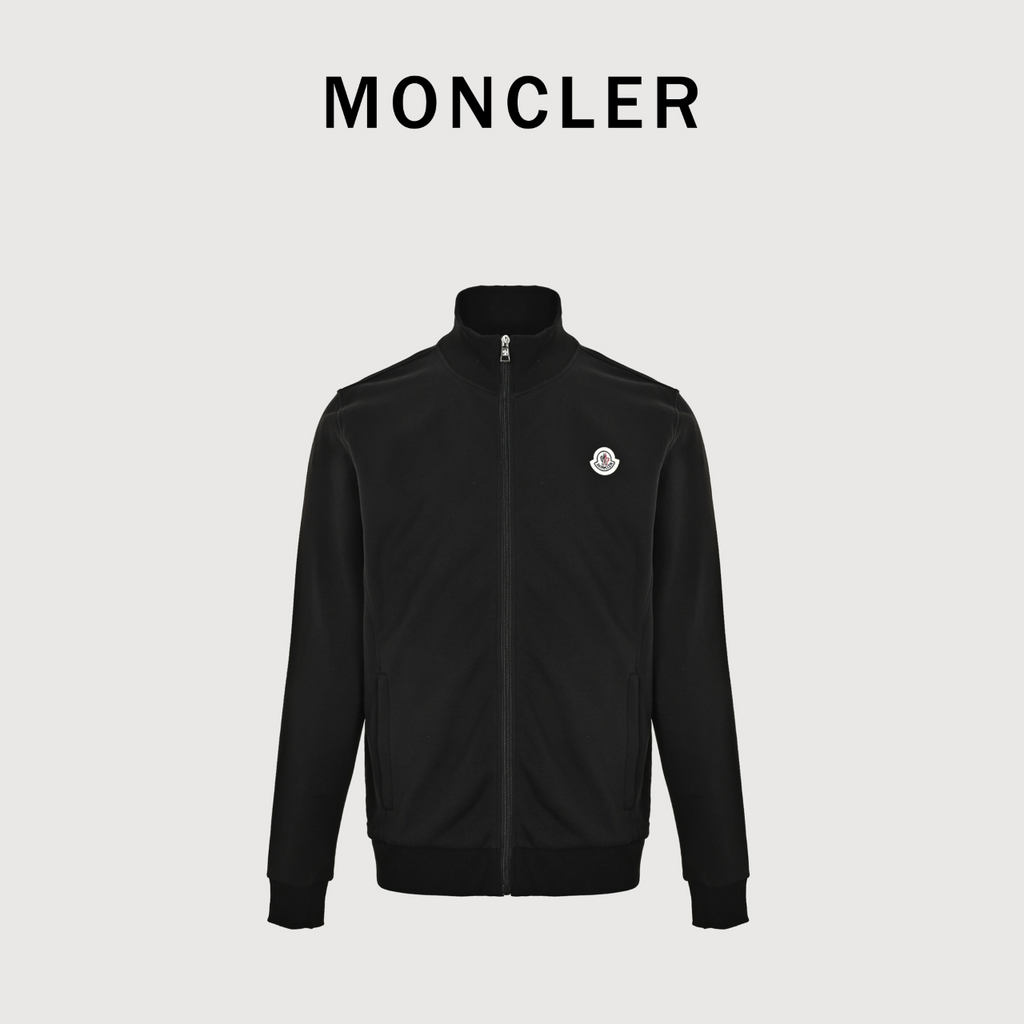 Moncler 26FW Classic Small Logo Full-Zip Jacket – Black