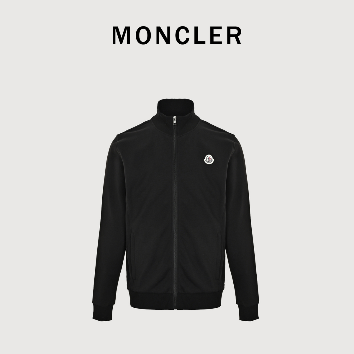 Moncler 26FW Classic Small Logo Full-Zip Jacket – Black