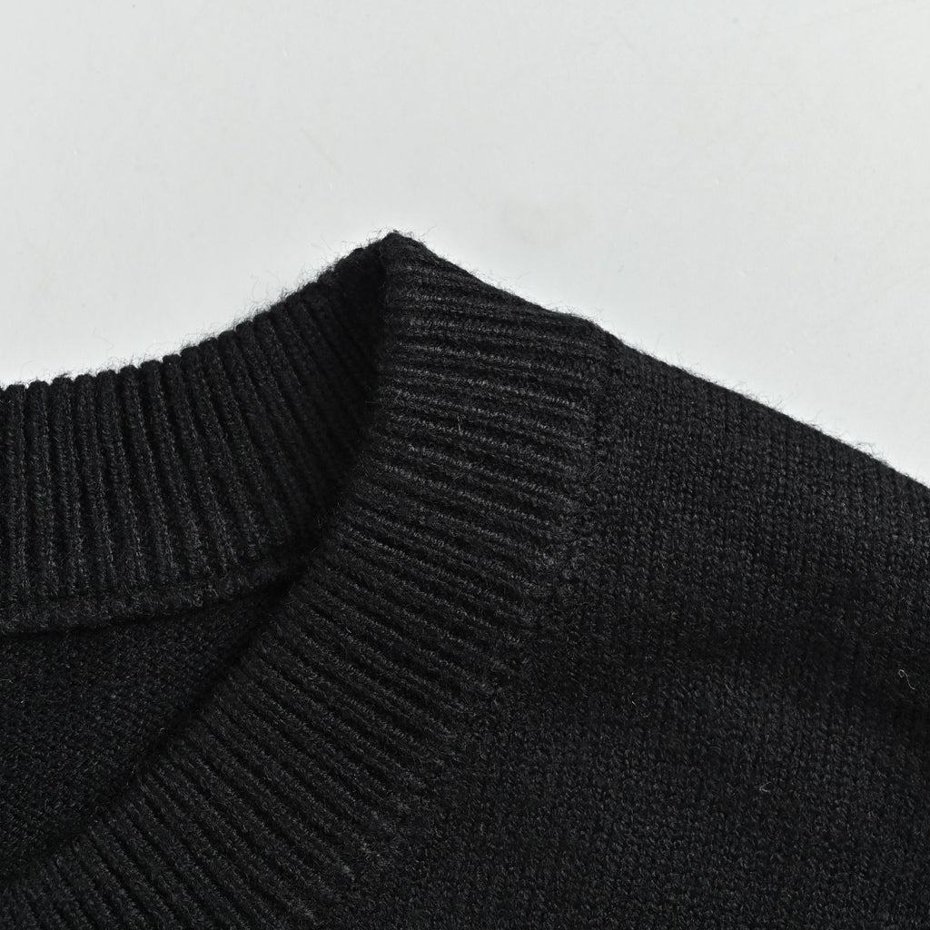 Chrome Hearts Crystal-Embellished Logo Knit Crewneck Sweatshirt – Black
