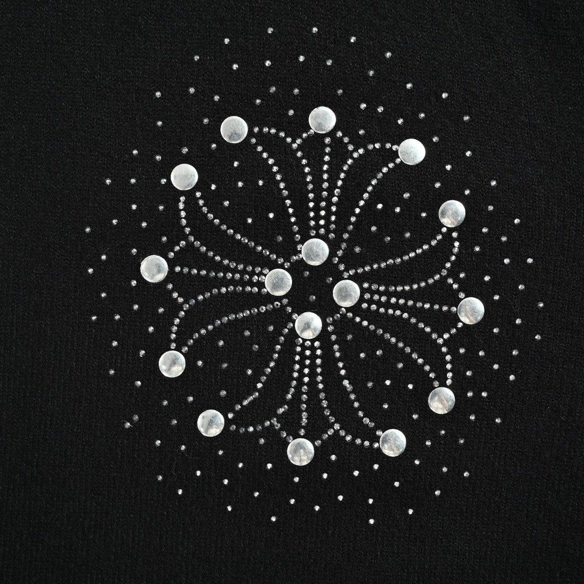 Chrome Hearts Crystal-Embellished Logo Knit Crewneck Sweatshirt – Black