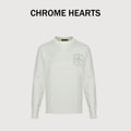 Chrome Hearts Crystal-Embellished Logo Knit Crewneck Sweatshirt – White