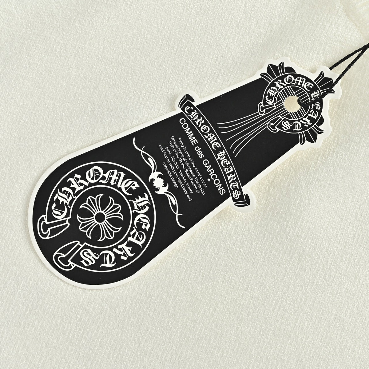 Chrome Hearts Crystal-Embellished Logo Knit Crewneck Sweatshirt – White
