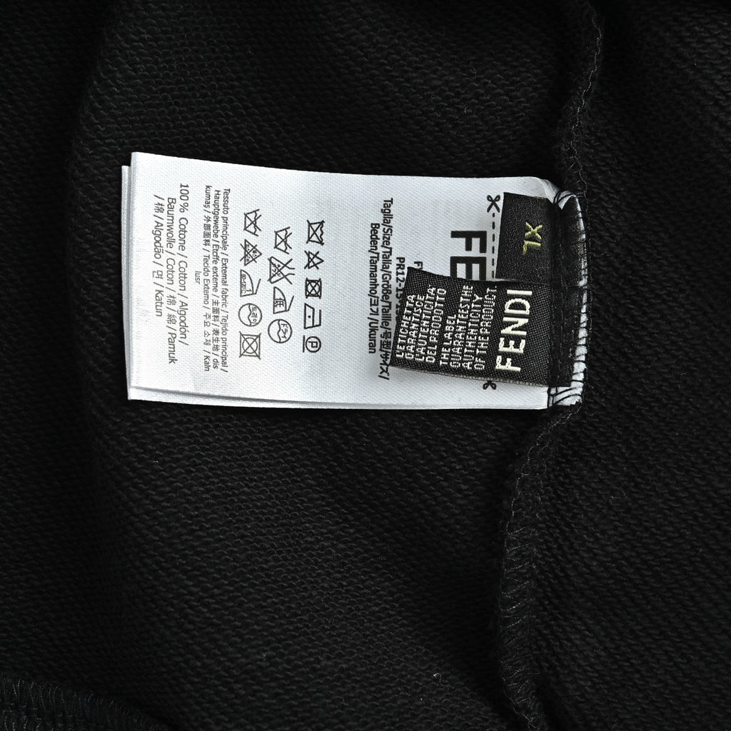 Fendi 26SS Embroidered Dog F Logo Crewneck Sweatshirt