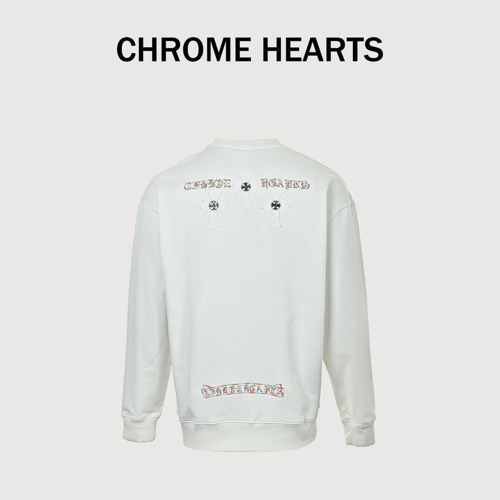 Chrome Hearts 26SS Sanskrit Script White Crewneck Sweatshirt