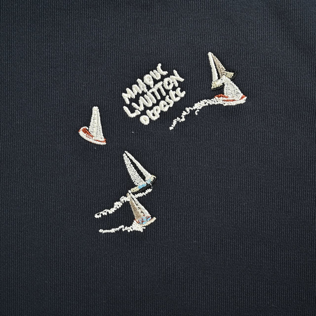 Louis Vuitton LV Sailboat Embroidered Hoodie – Navy