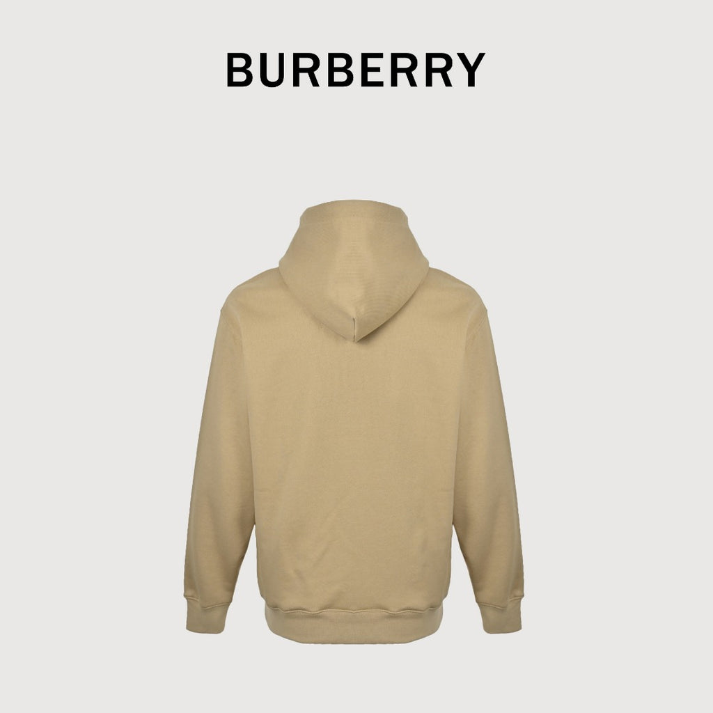 Burberry BBR Lunar New Year Flocked Embroidered Warhorse Hoodie – Khaki