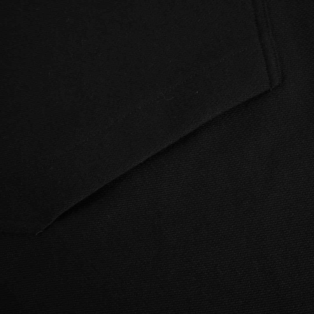 Burberry BBR Lunar New Year Flocked Embroidered Warhorse Hoodie – Black