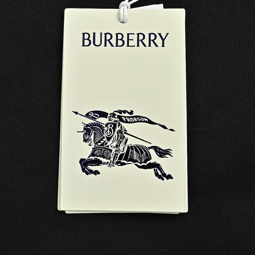 Burberry BBR Check Warhorse Embroidered Full-Zip Hoodie – Black