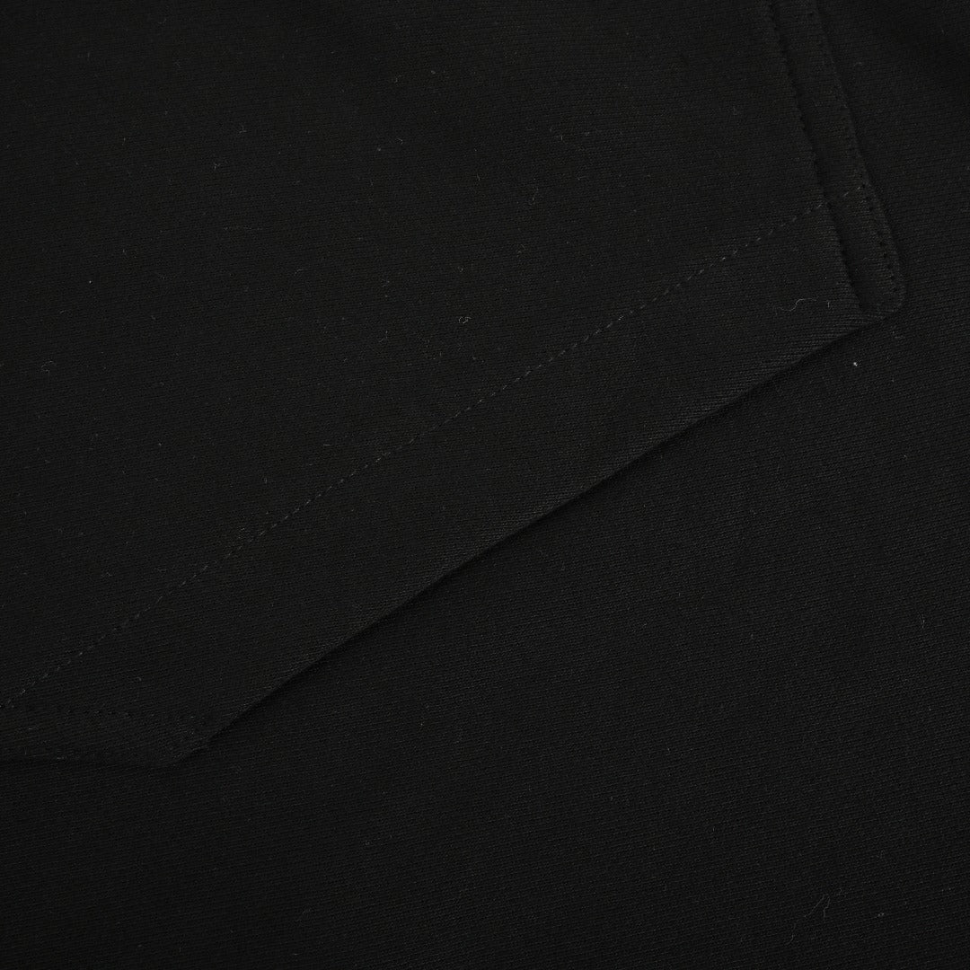 Burberry BBR Check Warhorse Embroidered Full-Zip Hoodie – Black