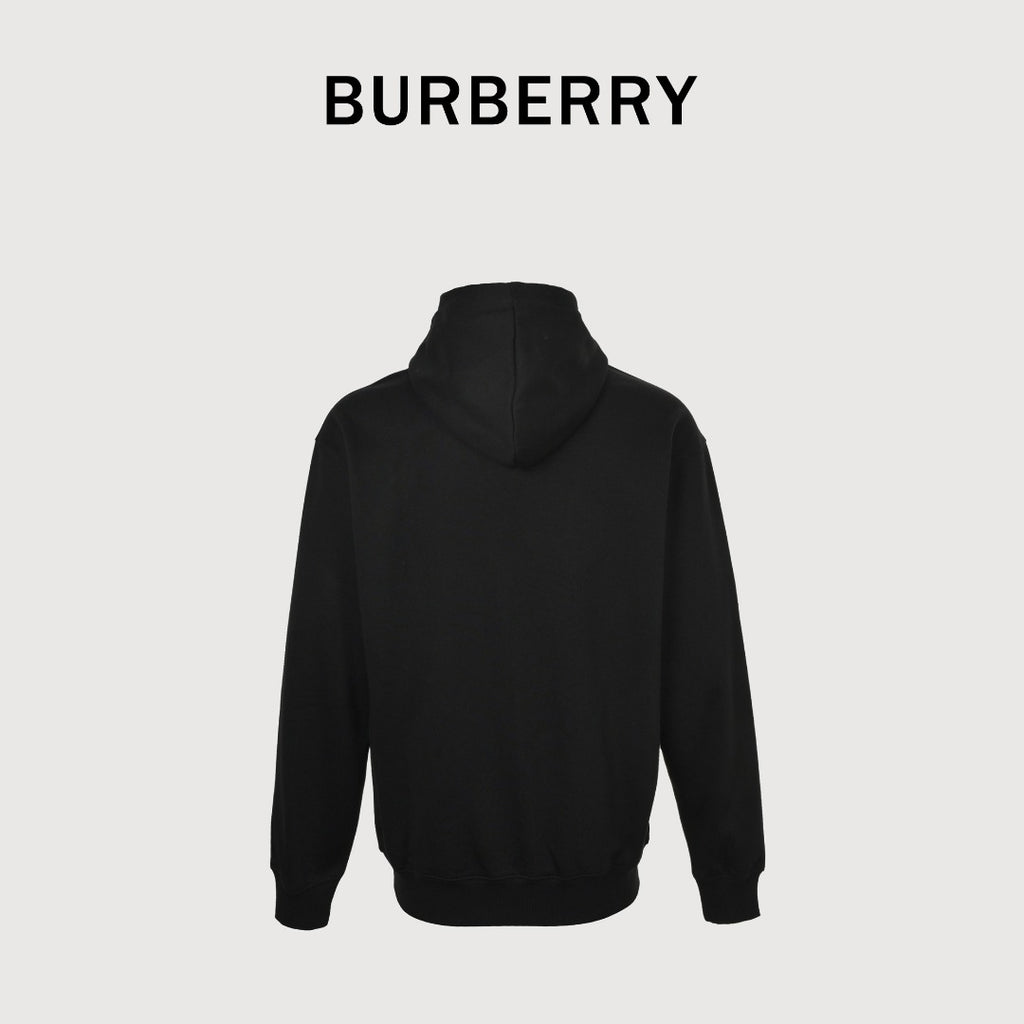 Burberry BBR Warhorse Embroidered Matching Set Hoodie – Black