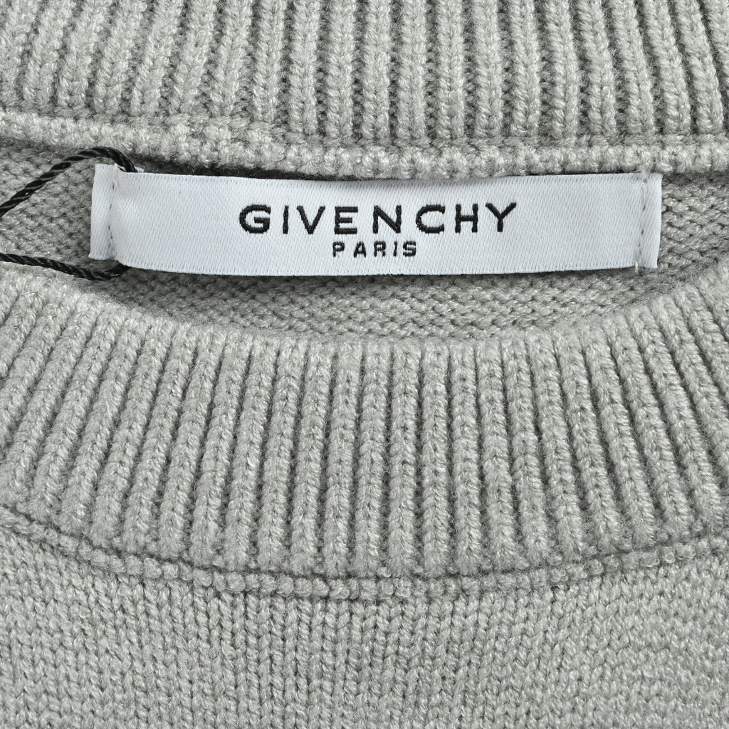 Givenchy x Disney Embroidered Character Jacquard Crewneck Sweater – Grey
