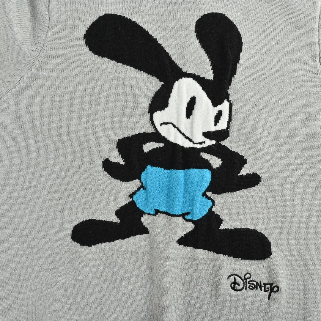 Givenchy x Disney Embroidered Character Jacquard Crewneck Sweater – Grey