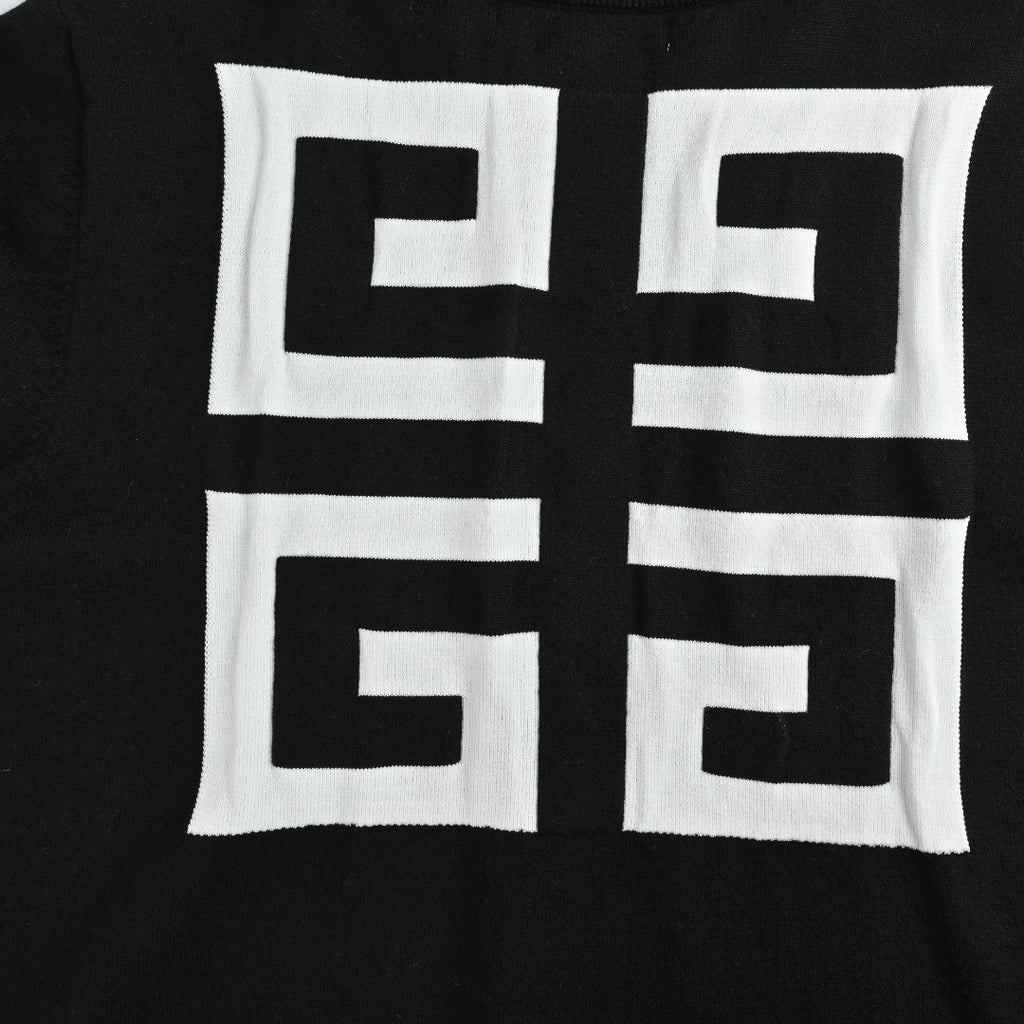 Givenchy 4G Logo Jacquard Crewneck Sweater – Black
